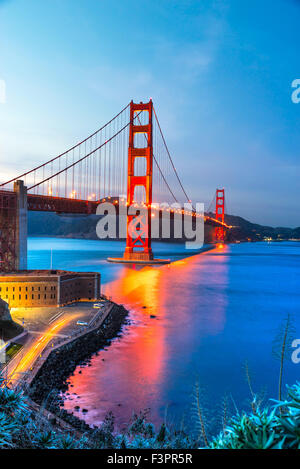 Golden Gate Bridge, San Francisco, Californie, USA. Banque D'Images