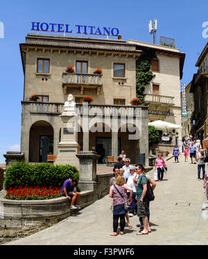 L'Italie, Émilie-Romagne, République de Saint-Marin - Hotel Titano. Banque D'Images