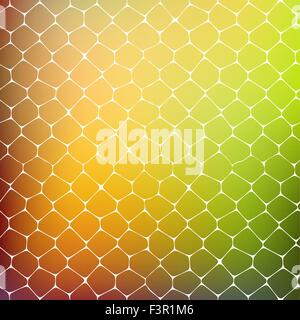 Résumé fond de cellules de couleur Illustration de Vecteur