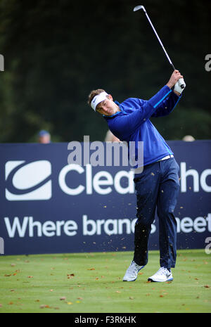 Le Woburn, au Royaume-Uni. Oct 11, 2015. Chesters d'Angleterre Ashley sur le 17e trou de la ronde finale de la British Masters à Woburn Golf Club le 11 octobre 2015 à Woburn, Angleterre. Crédit : David Partridge / Alamy Live News Banque D'Images