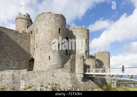 Château de Harlech, Gwynedd, Pays de Galles, Royaume-Uni Banque D'Images