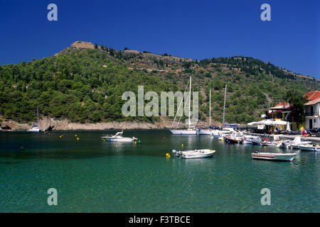 Grèce, Îles Ioniennes, Céphalonie, Assos Banque D'Images