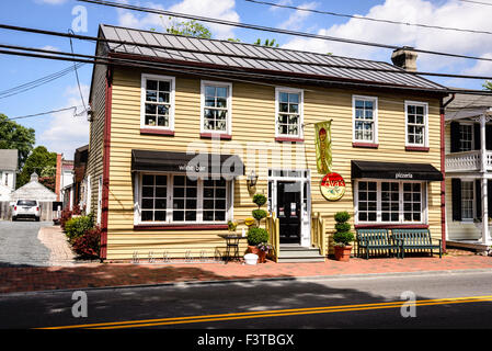 Ava's Pizzeria & Bar à vin, 409, rue Talbot du Sud, St. Michaels, Maryland Banque D'Images