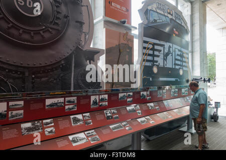 La Norfolk Southern Railroad Museum à Norfolk en Virginie Banque D'Images