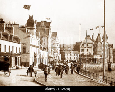 La rue George Oban Ecosse - période victorienne Banque D'Images