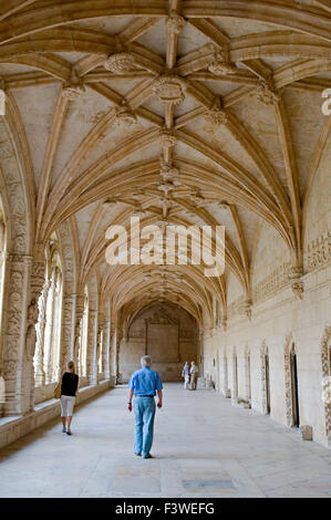 Vue de l'intérieur du Mosteiro dos Jeronimos Banque D'Images