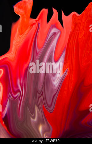 Abstrait, rouge et violet Banque D'Images