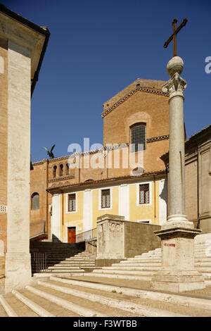 Étapes menant à la Convento Santa Maria in Aracoeli, Rome, Italie Banque D'Images