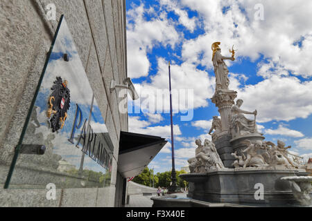 Bâtiment du Parlement européen, Vienne, Autriche, Europe Banque D'Images