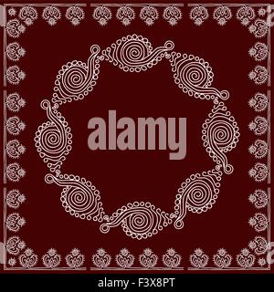 Folk, Design Tribal, Motif, Wall Painting Art vectoriel Illustration de Vecteur