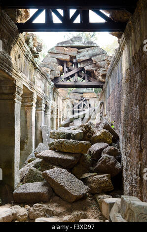 Ruines du temple d'Angkor - Ta Som Banque D'Images
