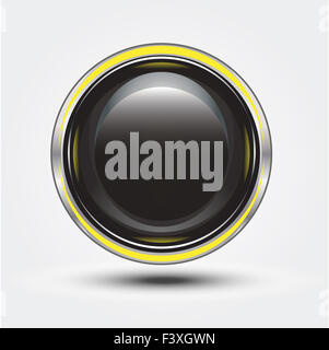 bouton brillant Banque D'Images