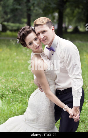 Danse de mariage de mariée et le marié Banque D'Images