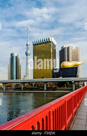 Philippe Starck Tokyo Skytree Tokyo Sumida River Banque D'Images