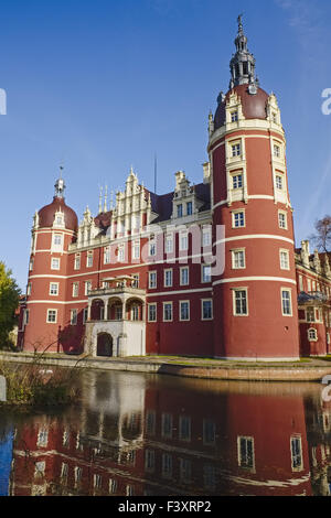 Château de Muskau, Bad Muskau, Saxe, Allemagne Banque D'Images