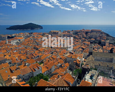 Vue sur Dubrovnik Banque D'Images