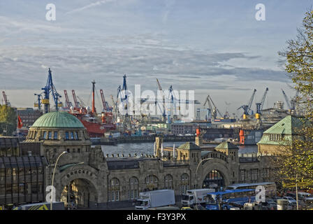 St. Pauli Piers Banque D'Images