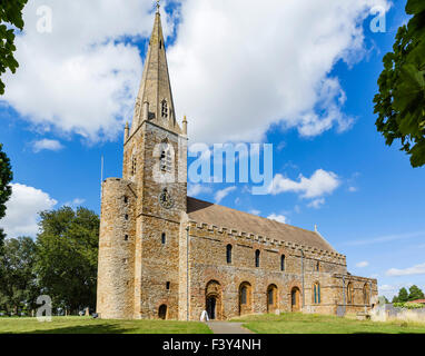 All Saints Church, une des plus anciennes églises du pays anglo-saxon datant d'environ 690AD, Brixworth, Northants, UK Banque D'Images