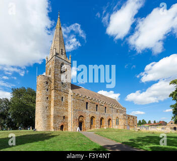 All Saints Church, une des plus anciennes églises du pays anglo-saxon datant d'environ 690AD, Brixworth, Northants, UK Banque D'Images