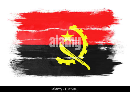 Le drapeau de l'Angola Banque D'Images