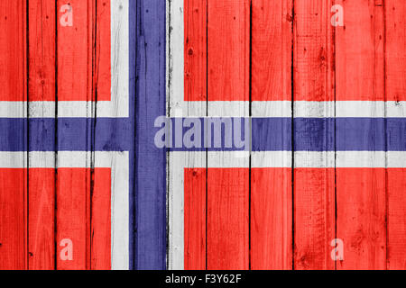 Le drapeau norvégien Banque D'Images