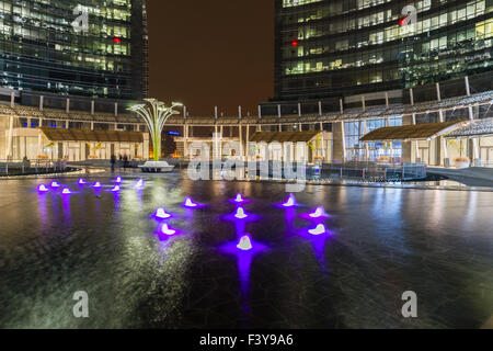 Piazza Gae Aulenti, Milan Banque D'Images