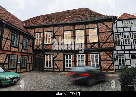 Maison à colombages La Grotta, Schwerin Banque D'Images