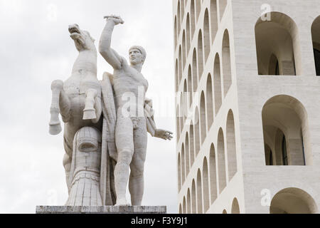 Palazzo della Civiltà Italiana, Rome Banque D'Images