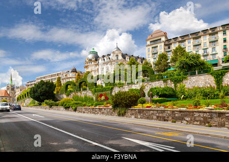 Rue Lausanne Banque D'Images