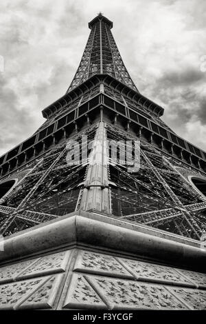 Paris eiffelturm célèbre monument Banque D'Images