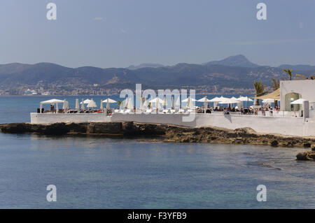 La plage de Cala Estancia dans Puro Banque D'Images