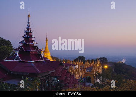 Pagode Sutaungpyei, Mandalay Hill, Mandalay Banque D'Images