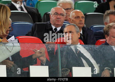 Rome, Italie , Olimpyc Stadium le 13 octobre 2015. Football / Soccer : France 2016 européen de qualification : le Groupe h, l'Italie contre la Norvège Italie gagne le match, score Tettey (Ni) Florenzi (ita) Pellè (ita) (photo : Marco Iacobucci/Alamy live news) Banque D'Images