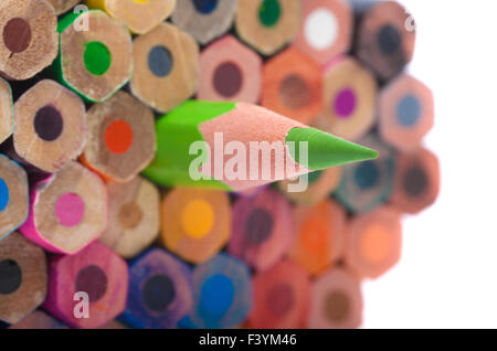 Crayons de couleur - libre, macro shot Banque D'Images