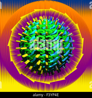 Fractal élément décoratif coloré, splendeur magique, merveilleuse harmonie et lignes fractales. A-0659. Banque D'Images