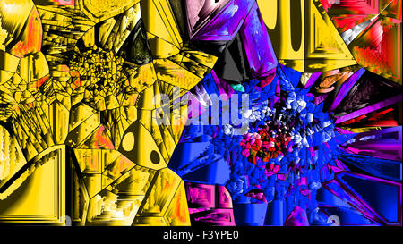 En vrac décorative en pierre mosaïque colorée artistique, comme une photo de stones. L'informatique graphique. A- 1481. Banque D'Images