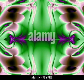 Fractal élément décoratif coloré, splendeur magique, merveilleuse harmonie et lignes fractales. A-1855. Banque D'Images