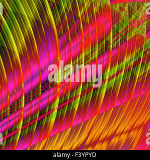 Carreaux de verre coloré fractale magnifique dans le style de l'infographie. A-0233. Banque D'Images