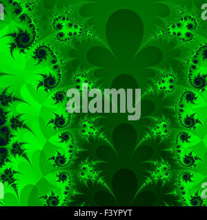 Fractale couleurs magnifiques ornements floraux colorés dans le style de l'infographie. A-0282. Banque D'Images