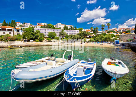 Île de Hvar plage turquoise Banque D'Images