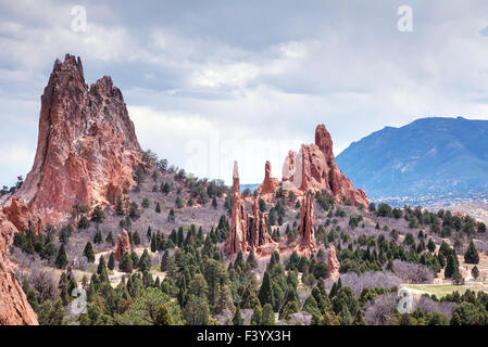 Le Jardin des Dieux à Colorado Springs Banque D'Images