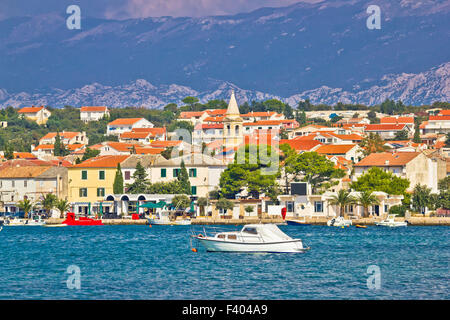 Ville de Novalja sur l''île de Pag Banque D'Images