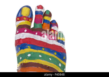 Pied humain créatif Banque D'Images