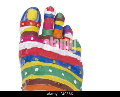 Pied humain créatif Banque D'Images