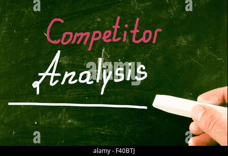 Analyse de la concurrence Banque D'Images