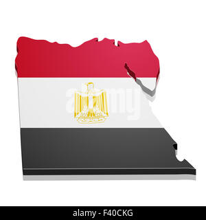 Carte Egypte Banque D'Images