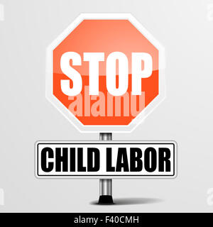 Arrêter le travail des enfants Banque D'Images