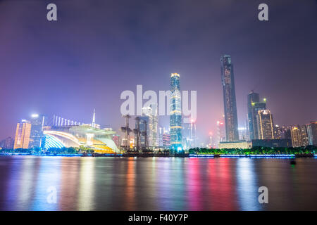 Belle de nuit de la rivière des Perles de Guangzhou Banque D'Images
