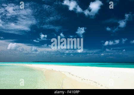 Belle plage avec des Maldives à Sandspit Banque D'Images