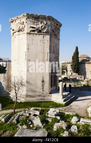 Tour des vents à Athènes, Grèce Banque D'Images